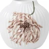 Hammershøi Poppy Vase H13 hvid m. deko