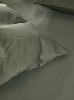 Harmoni stonewashed pudebetræk dæmpet grøn