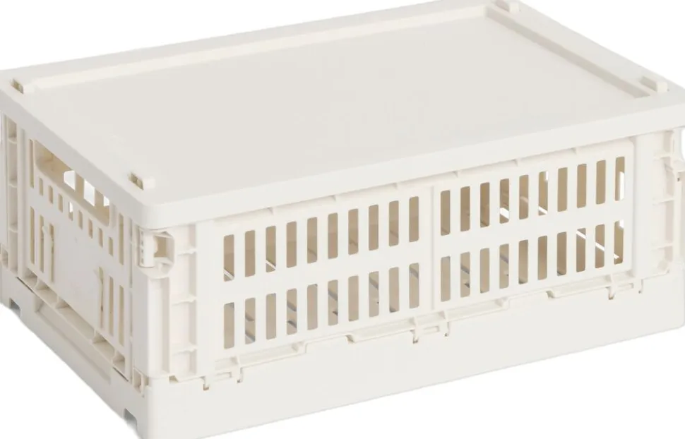 HAY Colour Crate Lid Plastic-Small-Off-white