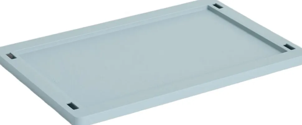 HAY Colour Crate Lid Plastic-Small-Dusty blue