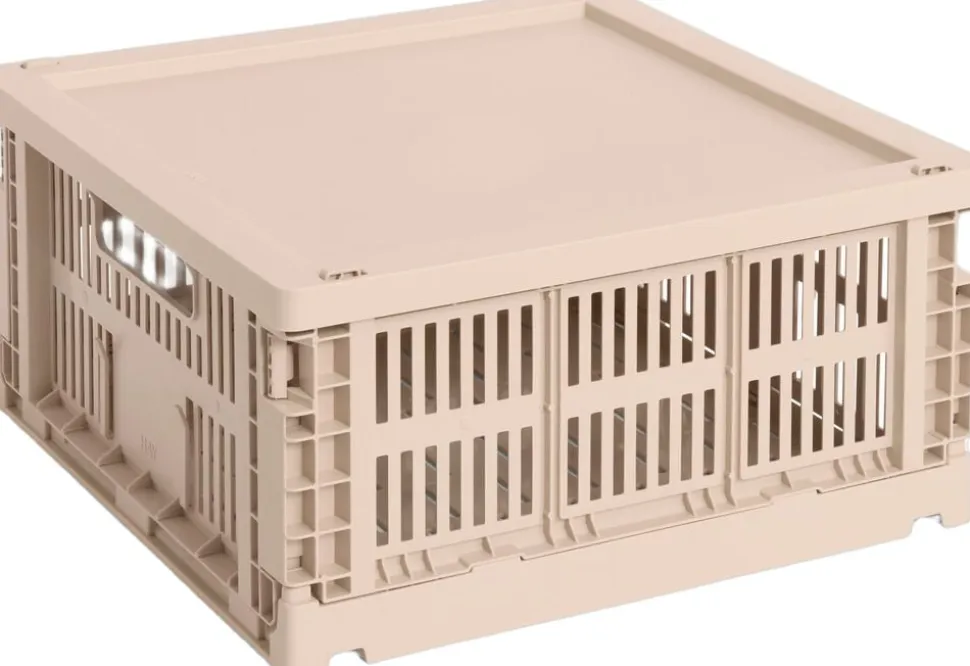 HAY Colour Crate Lid Plastic-Medium Square / Cube-Powder