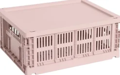 HAY Colour Crate Lid Plastic-Medium-Blush