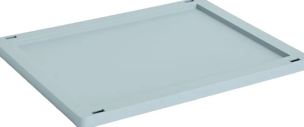HAY Colour Crate Lid Plastic-Medium-Dusty blue