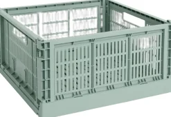 HAY Colour Crate-Large Square-Sage green