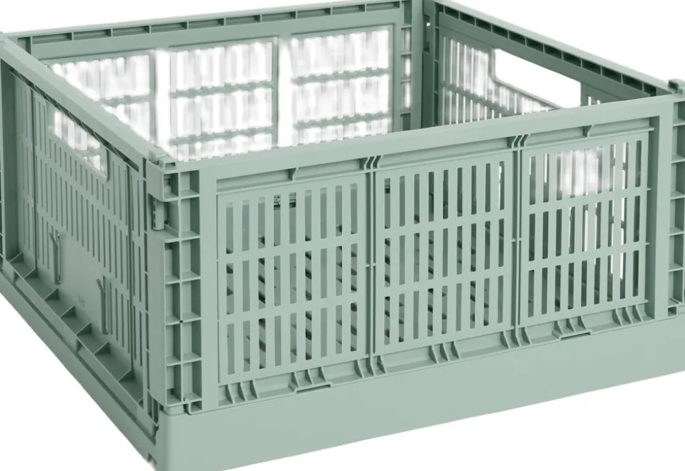 HAY Colour Crate-Large Square-Sage green