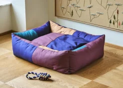 HAY Dogs Bed-Large-Burgundy, green