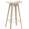 HC1 Oak white pigm. lacquer veneer seat