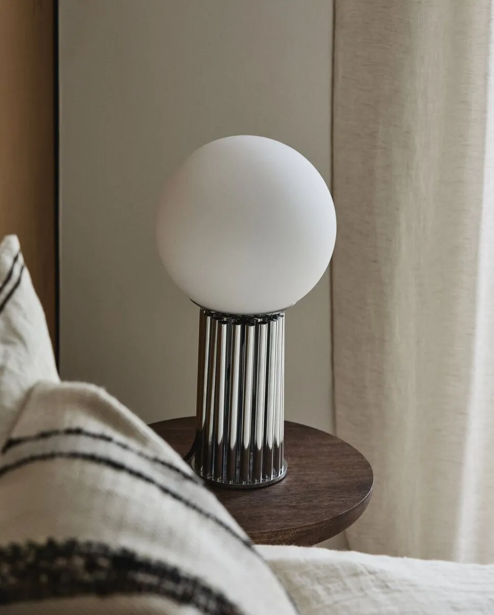 HERMOD table lamp - chrome finish