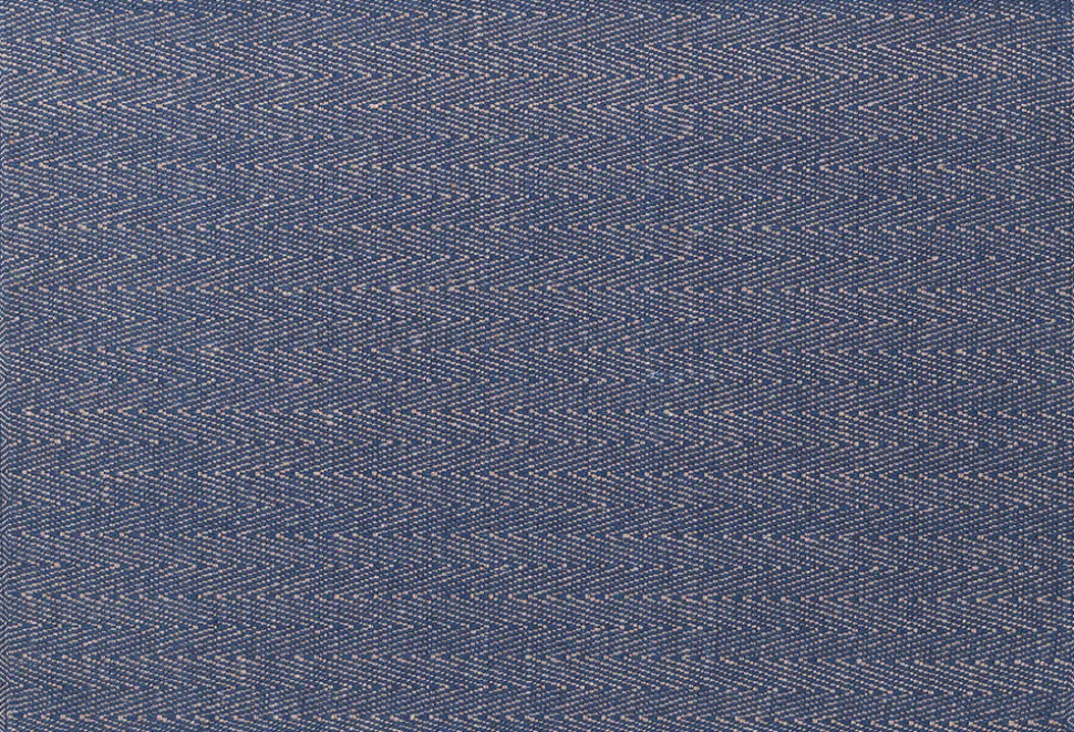 Herringbone Dækkeserviet 43x30 cm blå 82% bomuld recycled, 1