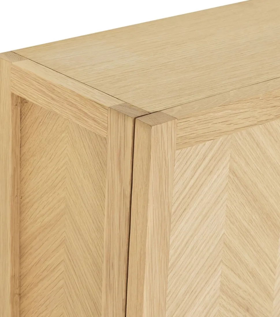 Herringbone Skoskab Large Natur