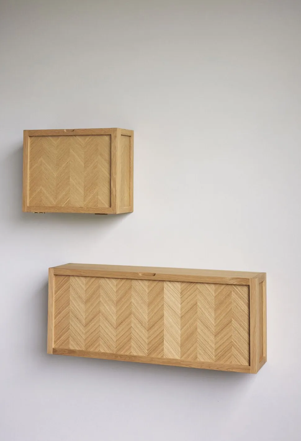 Herringbone Skoskab Large Natur