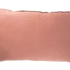 Hør gavlpude mokka mousse 60x90 cm.