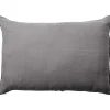 Hør stonewashed gavlpude 60x90 grå