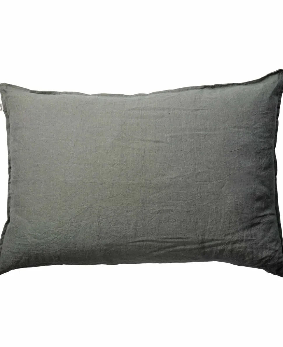 Hør vasket pude 60x90 Shadow