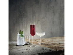 Jazz champagneglas skål, 4 stk. kla