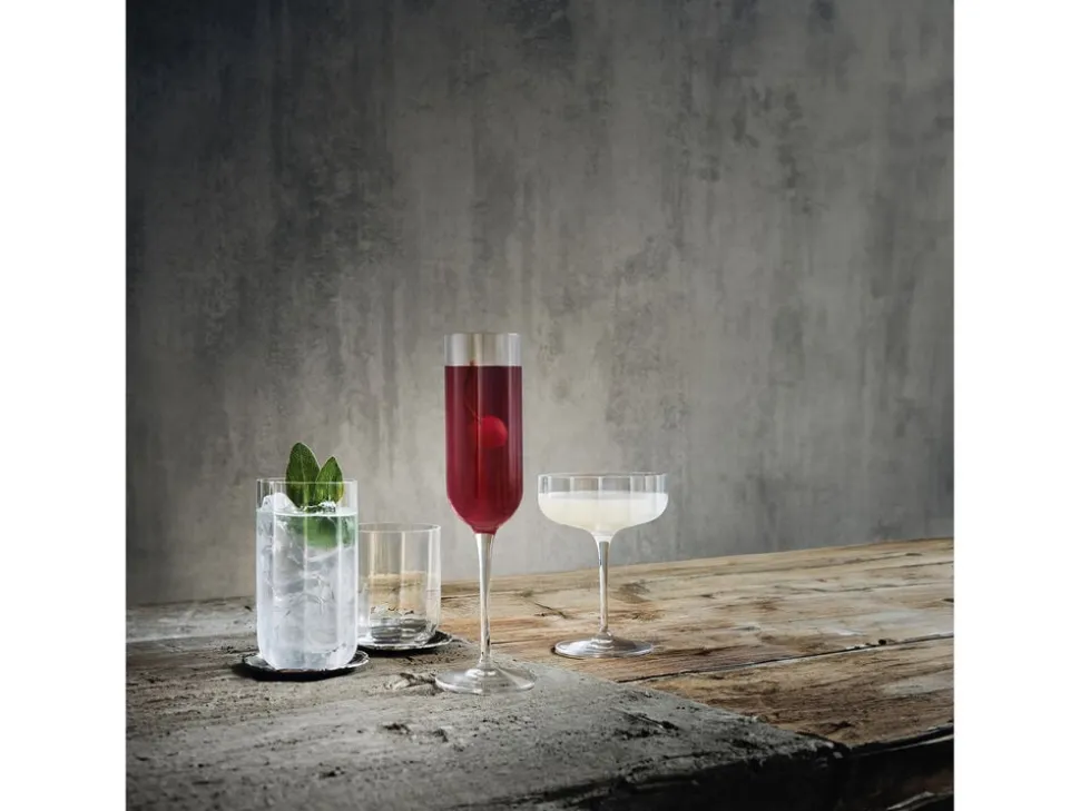 Jazz champagneglas skål, 4 stk. kla