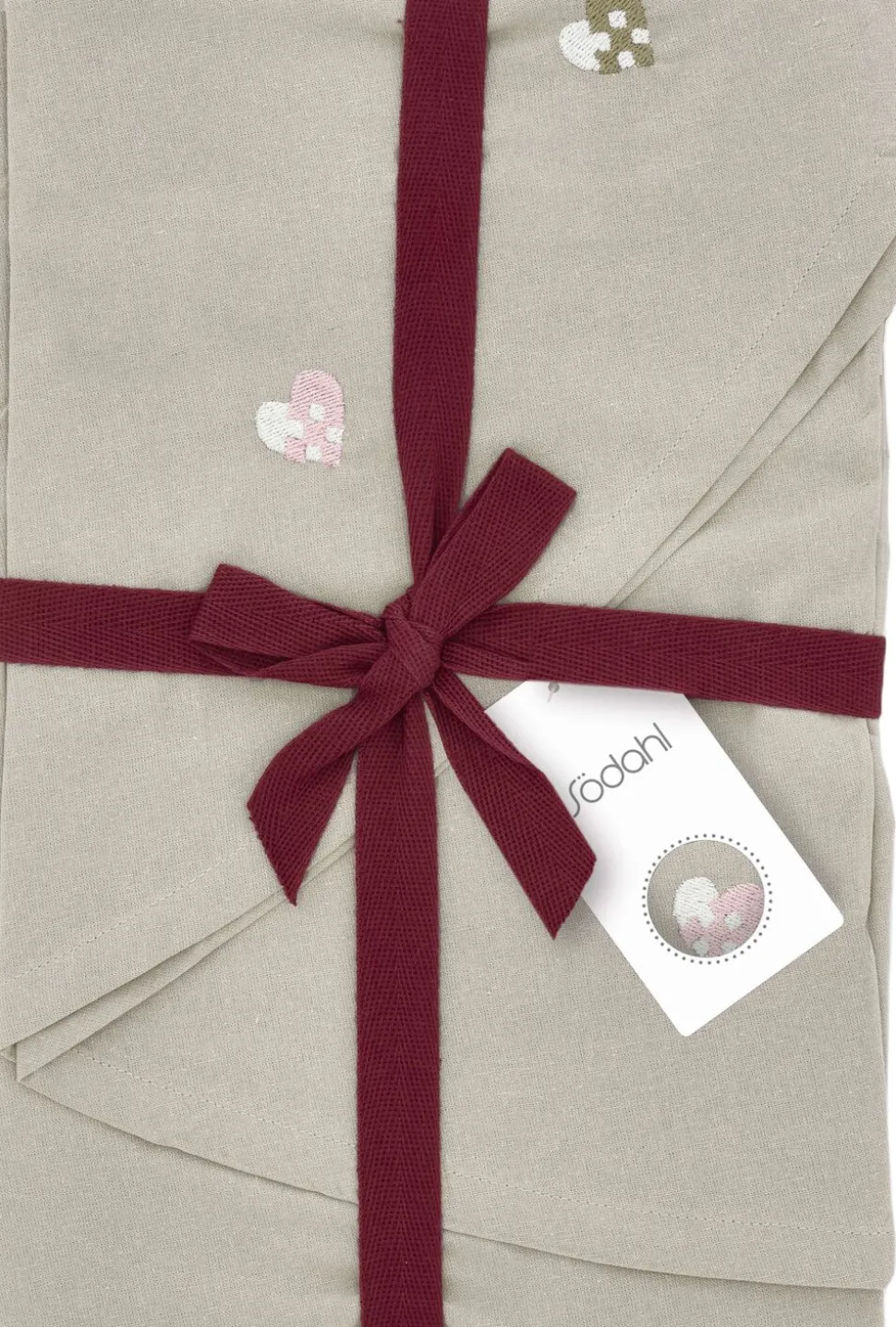 Juletræstæppe dia110 Christmas Hearts Embroidery Rose