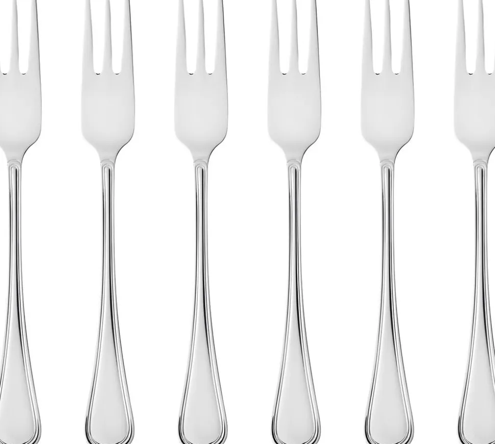 Kagegaffel Oxford 16,2 cm 6 stk. Blankt stål