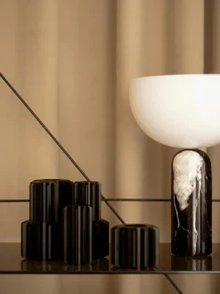 Kizu Table Lamp, Black marble, Small