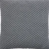 KNIT/MØRK GRÅ MELANGE 48x48 CM