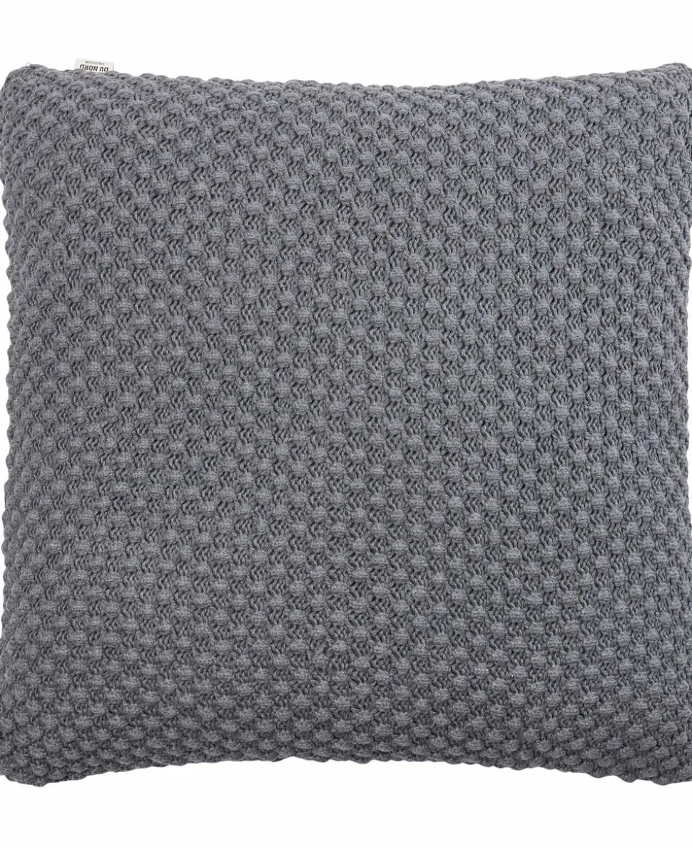 KNIT/MØRK GRÅ MELANGE 48x48 CM