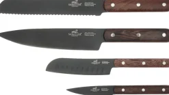 Knivsæt Phenix 4 dele Sort/Træ