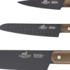 Knivsæt Phenix Walnut 3 dele Sort/valnøddetræ