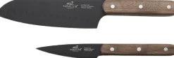 Knivsæt Phenix Walnut 2 dele Sort/valnøddetræ