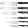 Knivsæt Pluton 8 dele Stål/Sort