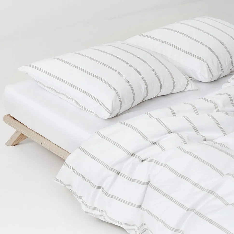 Økologisk sengesæt Flow beige - GOTS