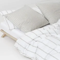 Økologisk sengesæt Flow beige - GOTS