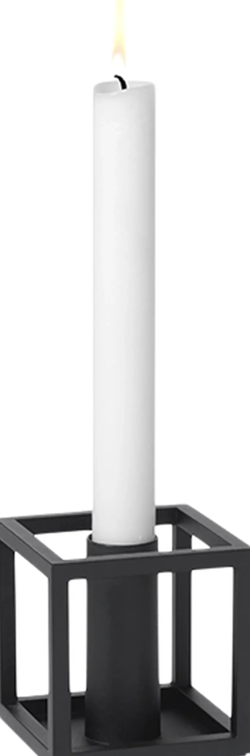 Kubus 1, Candle Holder, Black