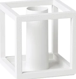 Kubus 1, Candle Holder, White