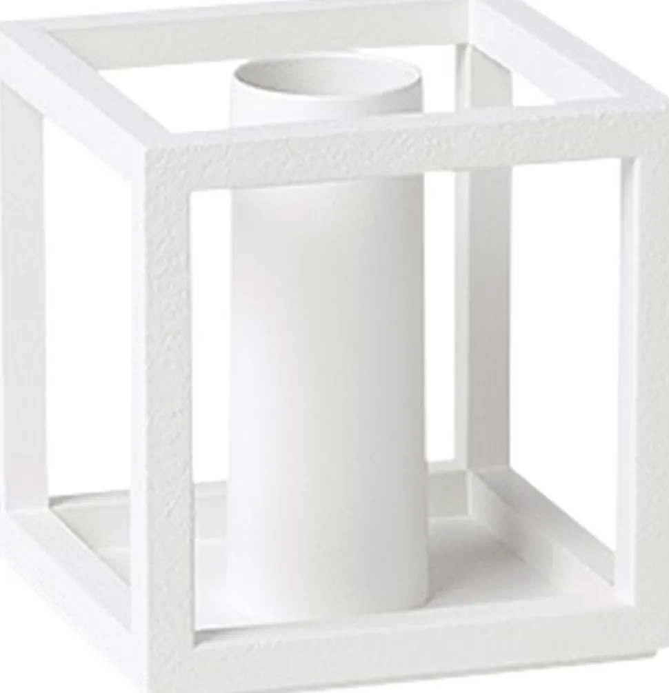 Kubus 1, Candle Holder, White