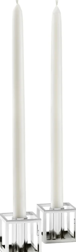 Kubus Candle Holder, Micro Nickel-P