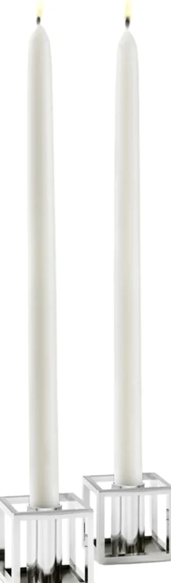 Kubus Candle Holder, Micro Nickel-P