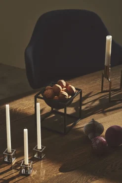 Kubus Candle Holder, Micro Nickel-P