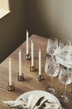 Kubus Candle Holder, Micro Nickel-P
