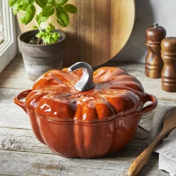 La Cocotte Cocotte 24 cm / 3,25 l, Græskar, Kanel, Støbejern