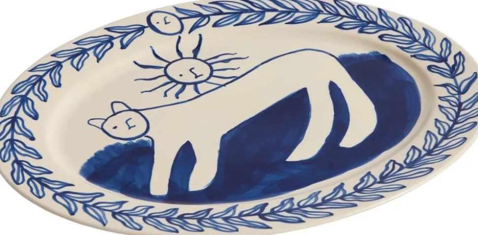 La Pittura Oval Serving Platter - L36,5 - Charlotte