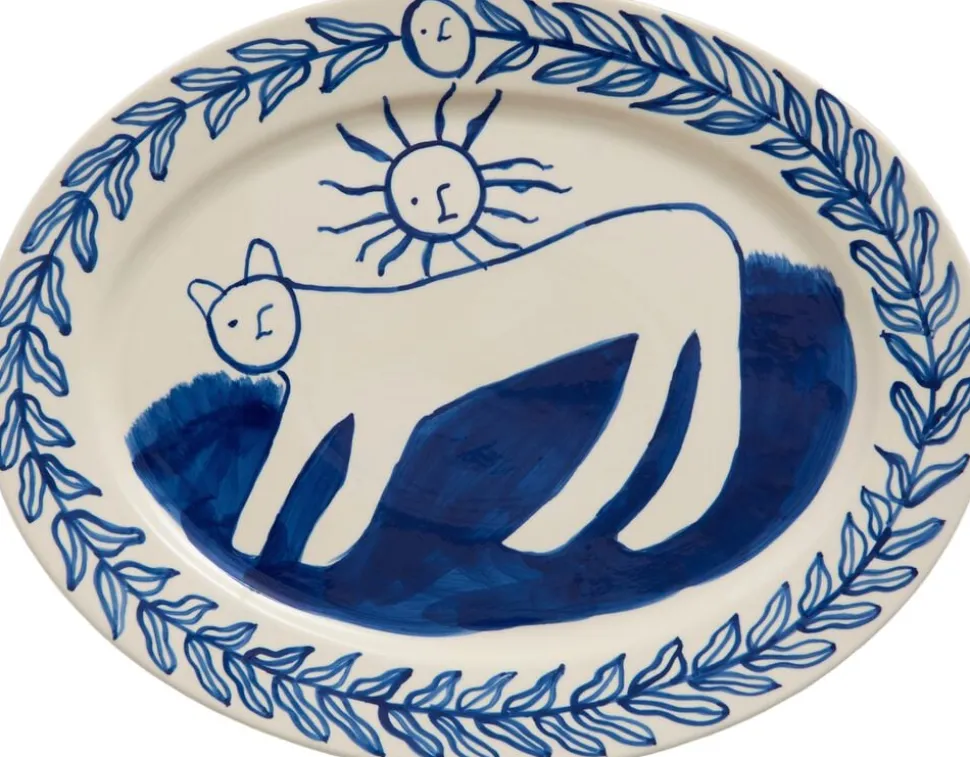 La Pittura Oval Serving Platter - L36,5 - Charlotte