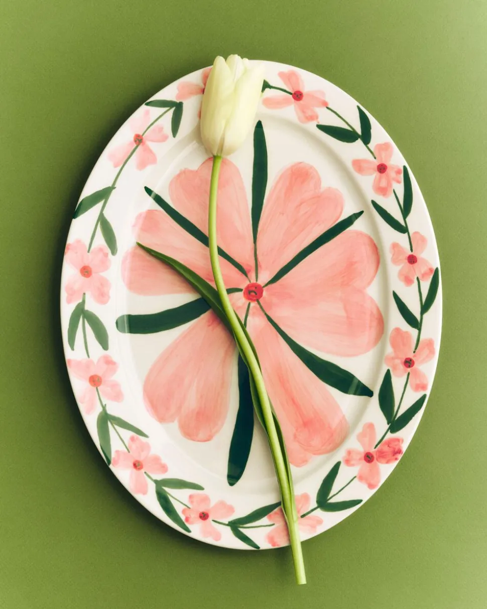 La Pittura Oval Serving Platter - L36,5 - Josephine