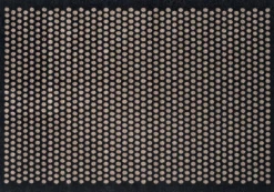 Løber 130x90 cm, dot sort/sand