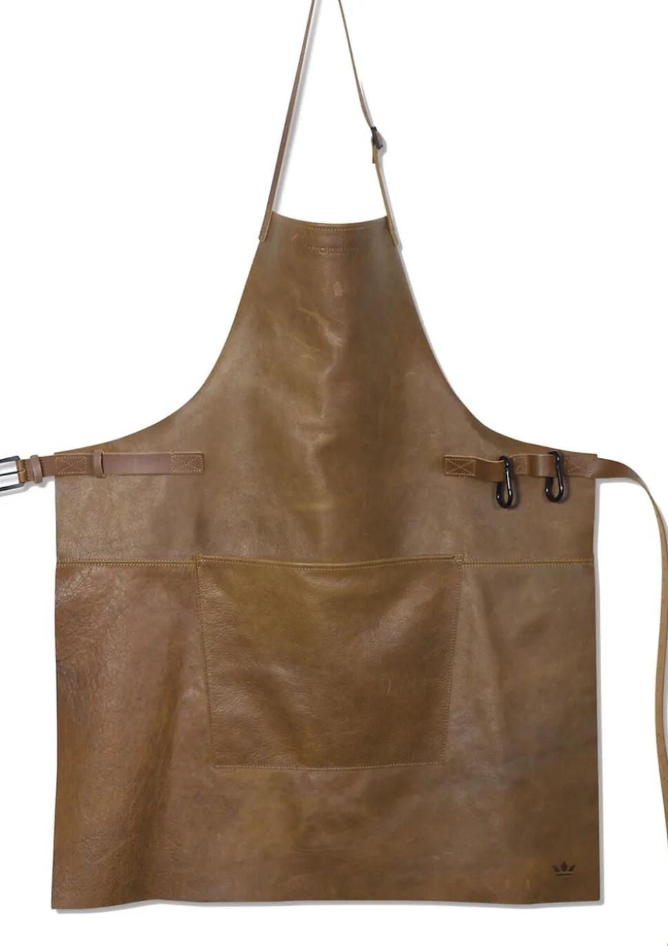 Læderforklæde BBQ Style Apron Vintage Camel