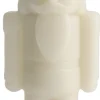 LED candle, Nutcracker, Oyster grey, Smooth, 7x21 cm