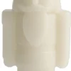 LED candle, Nutcracker, Oyster grey, Smooth, 6x16,5 cm