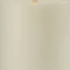LED pillar candle, Oyster Grey, Smooth, 7,8x10 cm