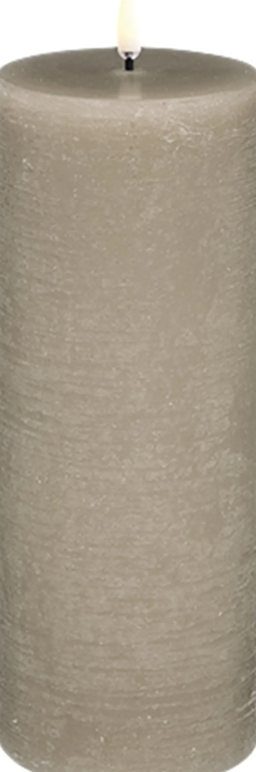 LED pillar candle, Sandstone, Rustic, 7,8x20,3 cm