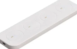 LED rechargeable base, Small, USB-C, White, 21x6 cm