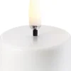 LED tealight 400~ battery incl. , White plain, 3,9x2,1 cm